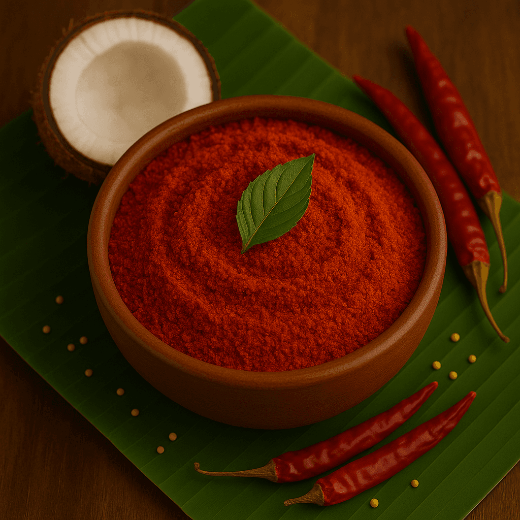 Coconut with Red Chilli Powder